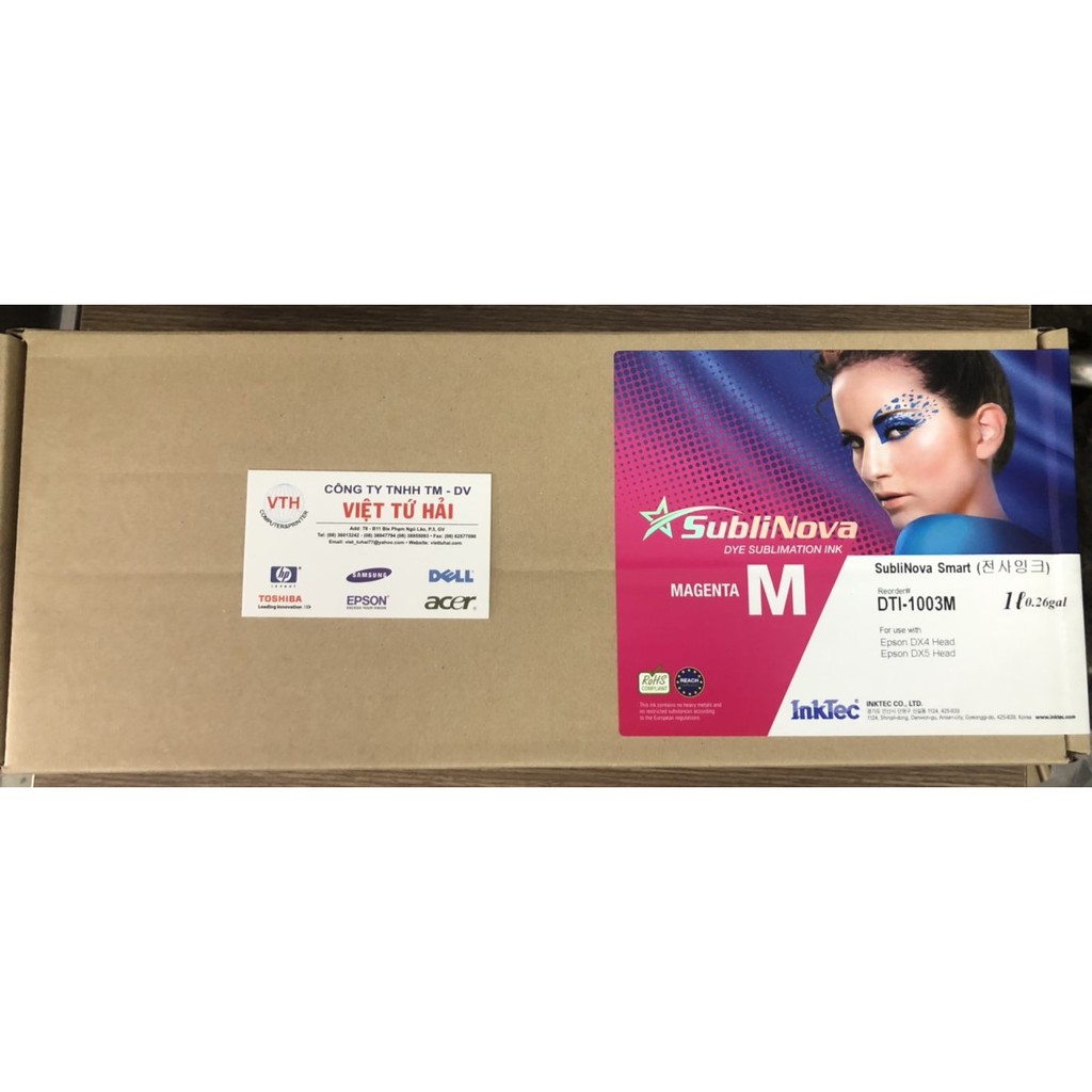 Mực Chuyển nhiệt InkTec Dye Sublimation DTI-1001M