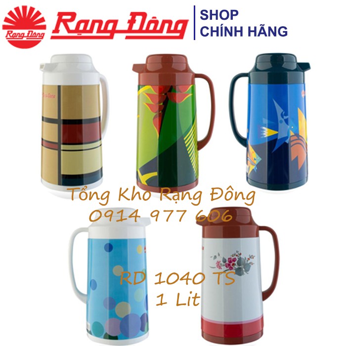 Phích nước Rạng Đông, Dung tích 0.45l-1.5l Đủ các mẫu. Bình thủy Rạng Đông. Phích nước cầm tay, Bình cháo