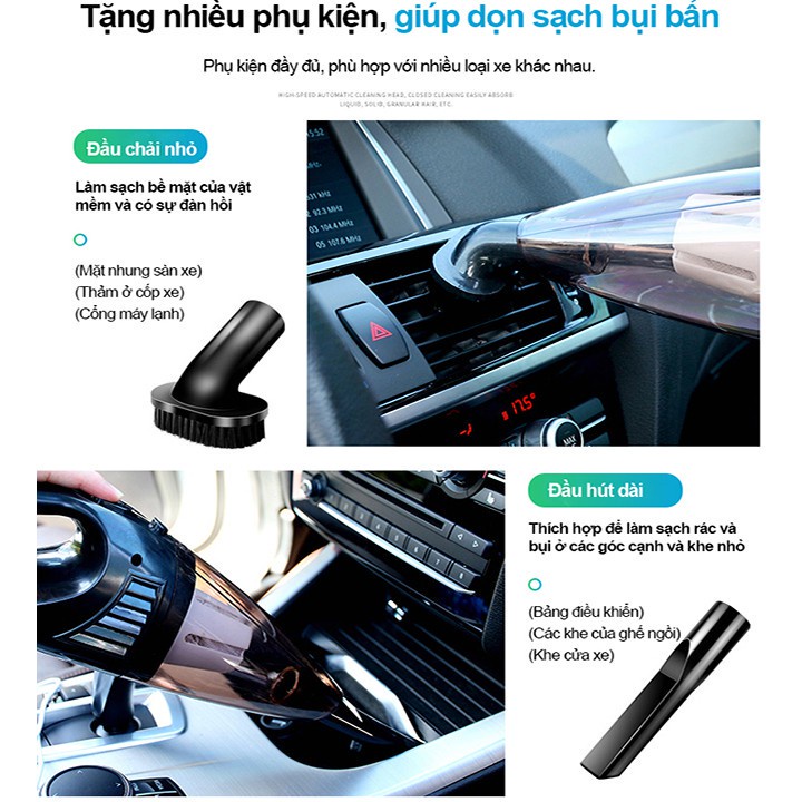 mini Máy hút bụi cầm tay xe hơi ô tô, gia đình cầm tay cao cấp,Máy hút bui xe hơi công xuất lớn