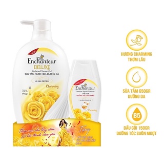 Sữa tắm nước hoa enchanteur charming 650g tặng dầu gội 150g