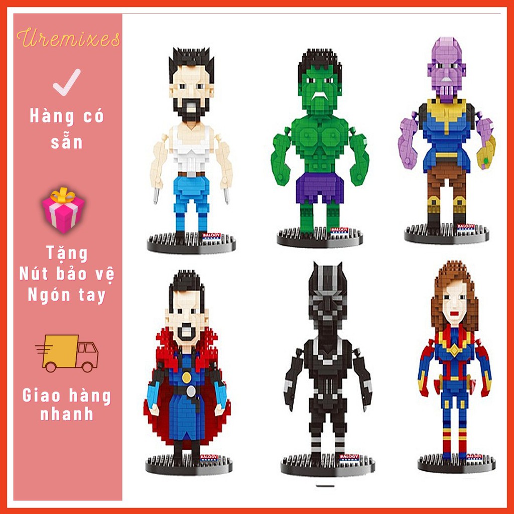 Mô Hình Lego Các Nhân Vật Siêu Anh Hùng Marvel l Lego Hoạt Hình l Lego 3D