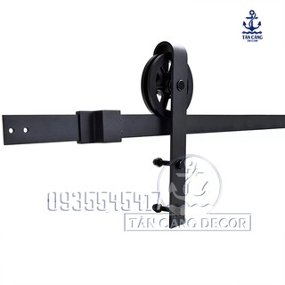 Phụ kiện Cửa Lùa Barn Door Hình Bánh Xe