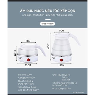 Ấm siêu tốc mini gấp gọn
