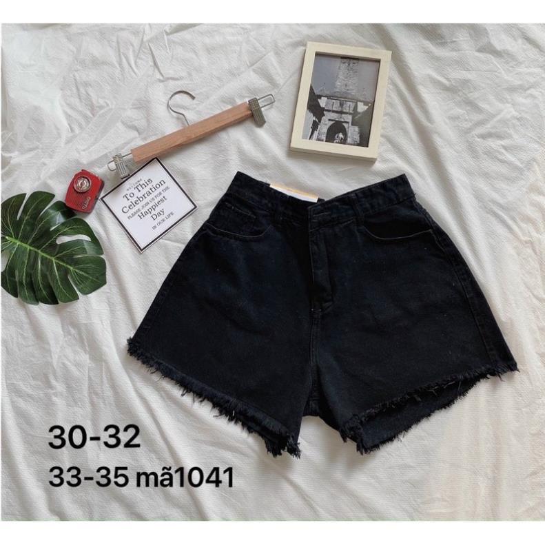 Quần short jean nữ ✈️FREESHIP✈️ quần short jean nữ màu đen size đại mẫu trơn quần short lưng cao hàng VNXK - -2KJean ❣