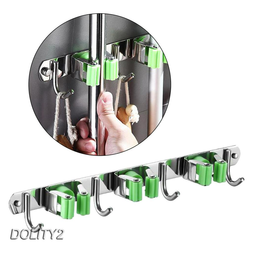 [Dolity2] Giá Đỡ Cây Lau Nhà Gắn Tường Bằng Thép Không Gỉ # 1