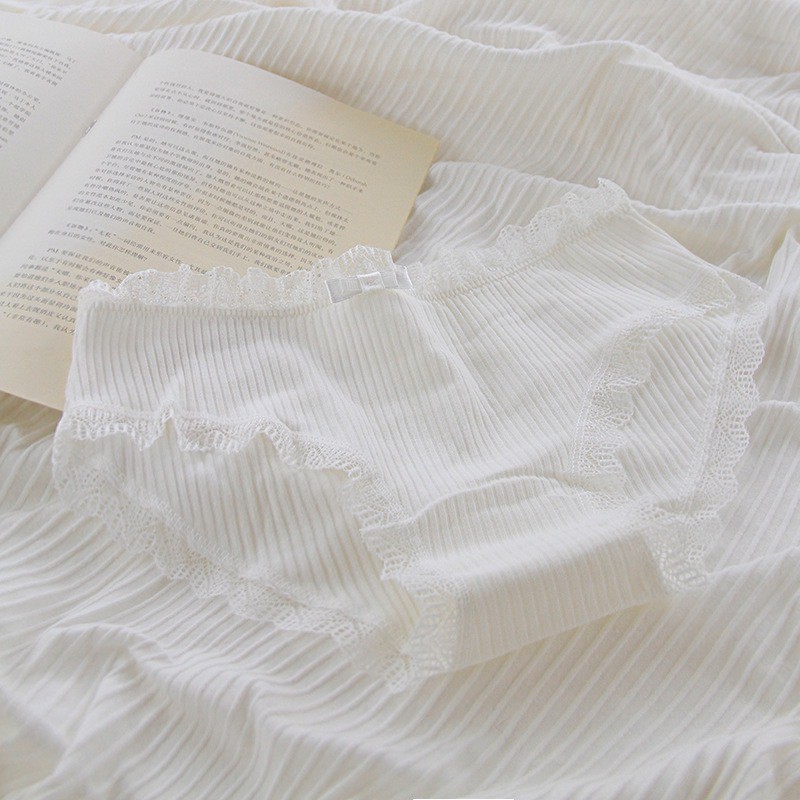 Quần lót cotton sợi tre kháng khuẩn cao cấp viền ren sexy đáng yêu DOLLY SECRET QL016 | BigBuy360 - bigbuy360.vn