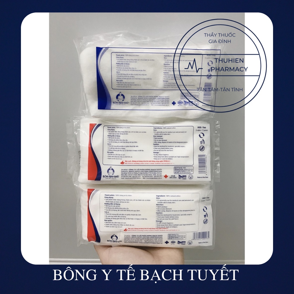 BÔNG Y TẾ BẠCH TUYẾT - Sạch mịn, thấm nước