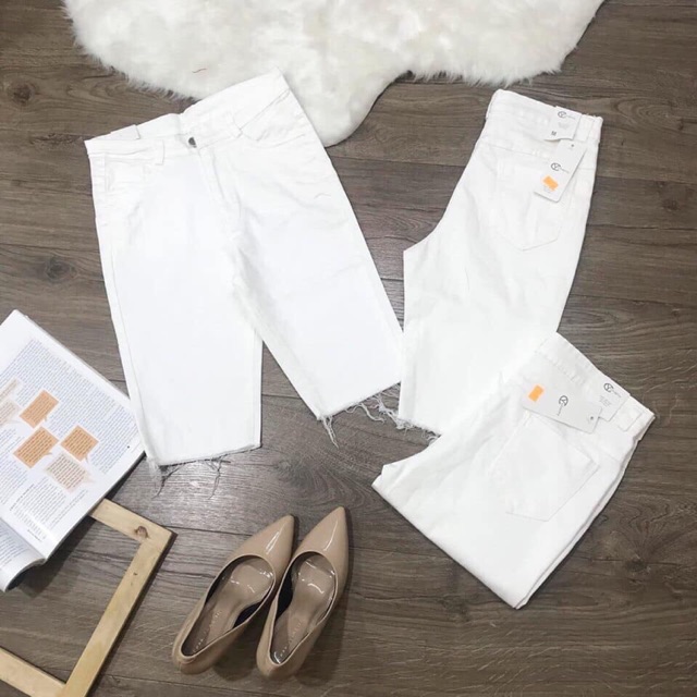 QUẦN TRẮNG SHORT NGỐ
