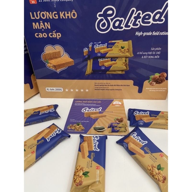 Lương khô mặn cao cấp 2kg (1 thùng 40 gói)