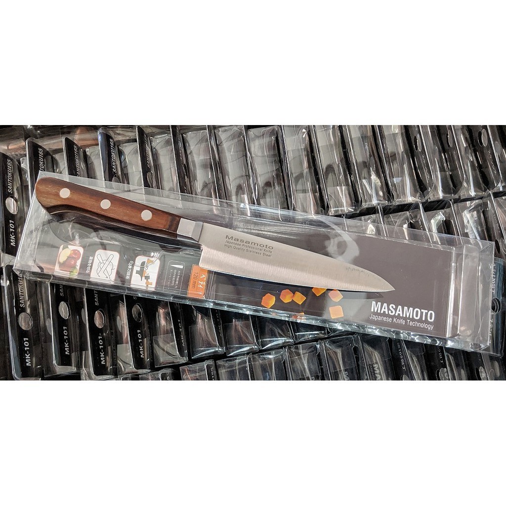 Dao Nhật gọt hoa quả Masamoto siêu sắc Petty120 MK104 chuôi gỗ [ phukienthoitranghanoiso1 ]