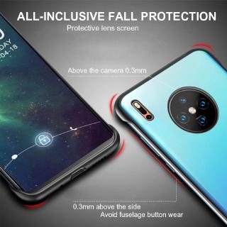 Huawei Mate 30 Pro Case Frameless Transparent Ring Shockproof Cover