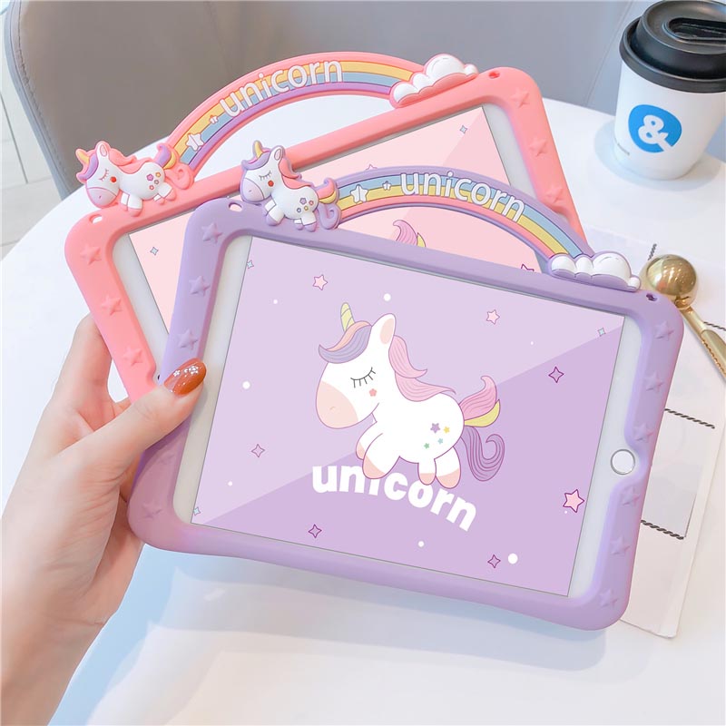 Ốp bảo vệ máy tính bảng hình kỳ lân cho APPLE IPAD MINI 1 2 3 4 5 IPAD 2 3 4 6 5 AIR 1 2 3 2017 2018 PRO 9.7" PRO 10.5" | BigBuy360 - bigbuy360.vn