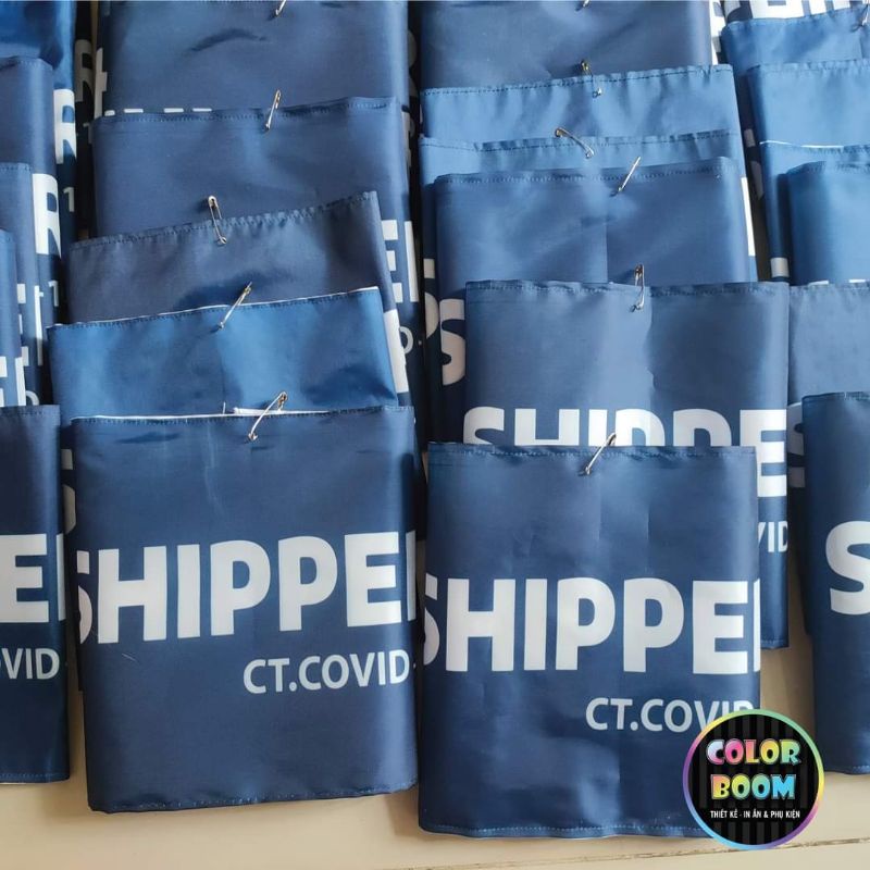 Băng Đeo Tay Shipper Mẫu Mới CT.COVID-19 Cao 20cm