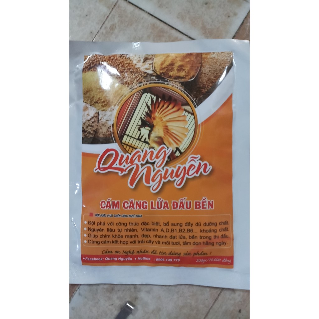 Cám Chào Mào Quang Nguyễn Căng Lửa 200gr - Thức Ăn Chim Chào Mào