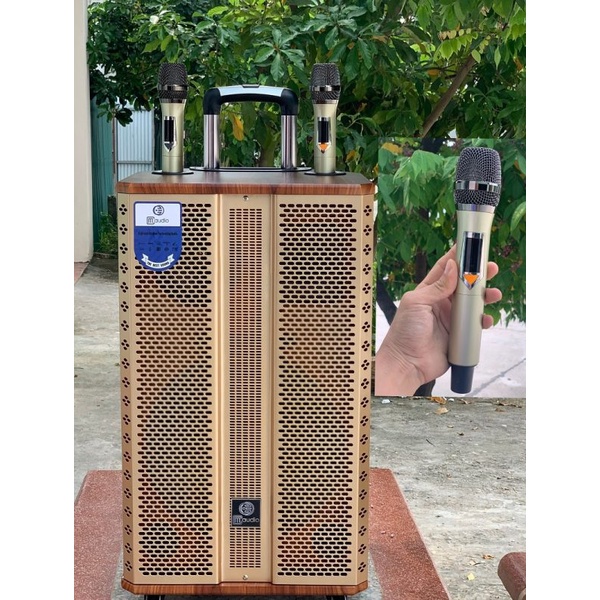 Loa Kéo MC 12 Plus Loa kẹo kéo bass 30 hát karaoke tích hợp bluetooth tích hợp 2 Micro không dây chính hãng