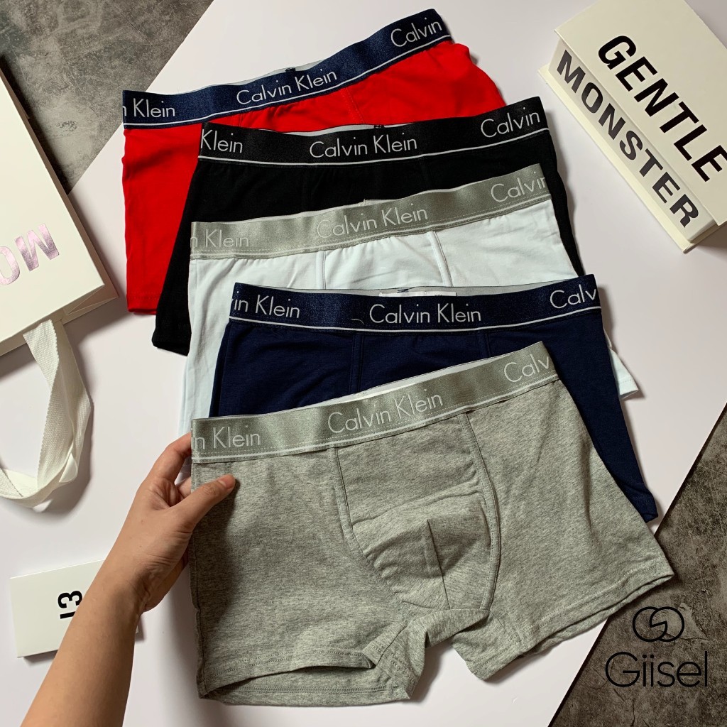 QUẦN LÓT NAM - Dạng quần sịp boxer dáng đùi - cotton co giãn - thấm hút mồ hôi - cạp nhỏ