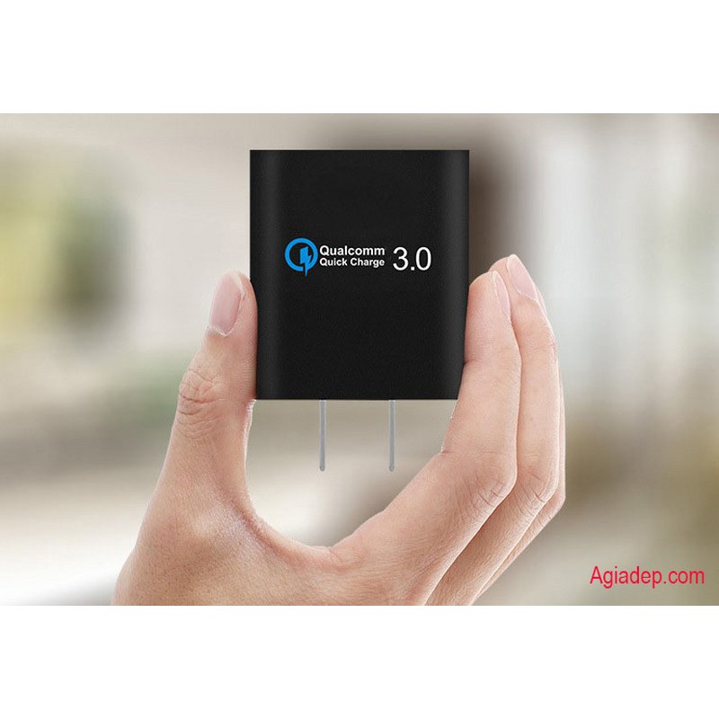 Củ sạc USB công nghệ QC3.0 (Sạc nhanh) Qualcomm - Hàng Xịn của Agiadep