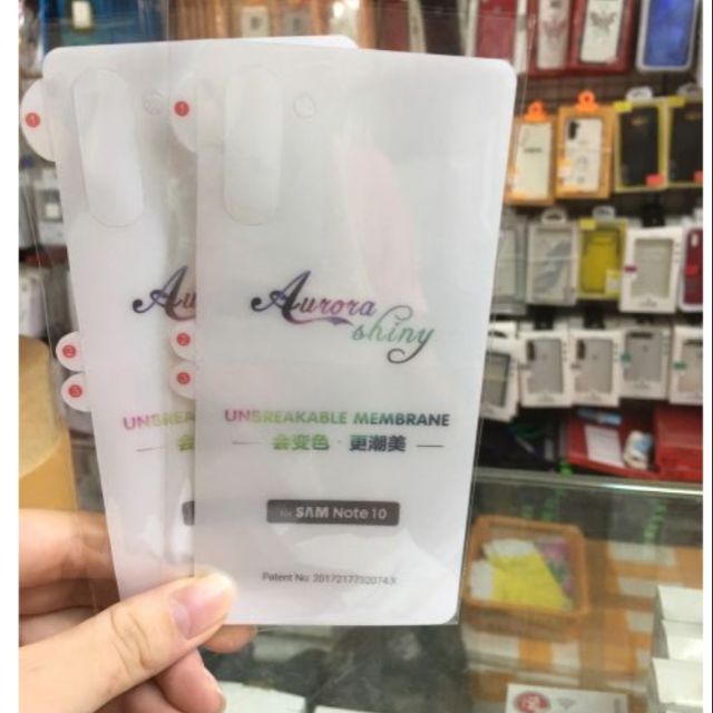 Tấm Dán PPF Galaxy Note 10 mặt sau cao cấp