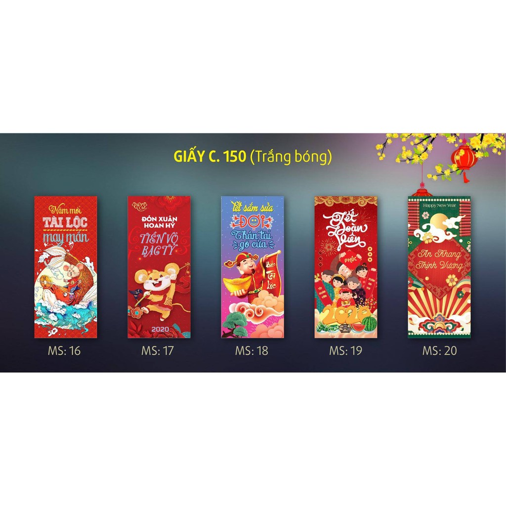 BỘ 10 BAO LÌ XÌ MIX 5 MẪU BẤT KÌ | BigBuy360 - bigbuy360.vn