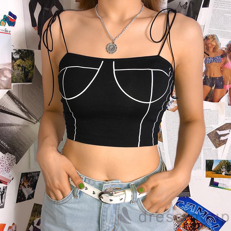 Áo Croptop Sát Nách Gợi Cảm Thời Trang 2020