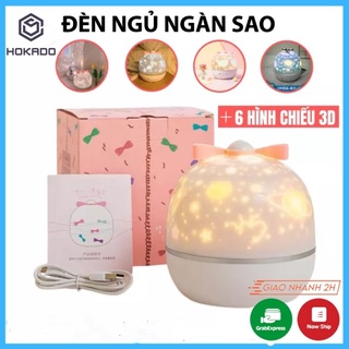 Đèn Ngủ Ngàn Sao Cho Bé HoKaDo,đèn ngủ chiếu ngàn sao cho bé siêu đẹp tặng kèm 6 hình chiếu 3D