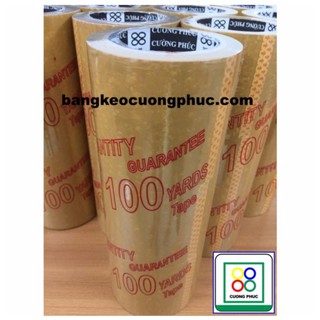 1 Cây 6 cuộn Băng keo đục 100 yard 5 phân Siêu Xịn