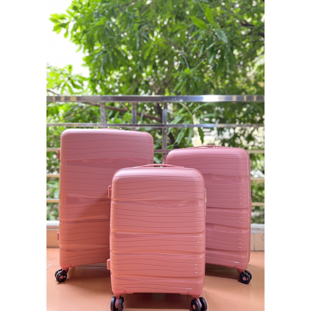 Vali kéo Vali du lịch Nhựa PP Cao Cấp Siêu Bền Chắc size 20/24/28 Bảo hành 5 năm