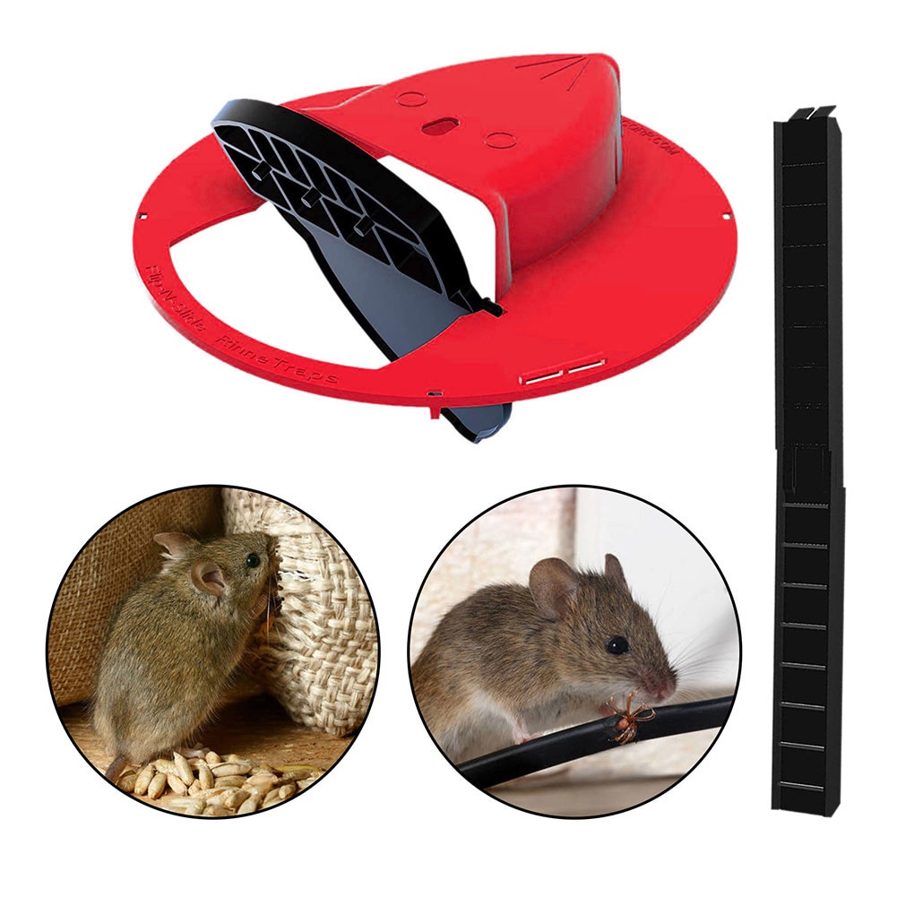 1 Pcs Auto Reset Mouse Trap Slide Bucket Lid Type Durable Rat Traps Flip Mousetrap Slide Bucket Lid Mouse Trap Multiple Plastic Smart Mouse Trap Humane or Lethal Trap Door Style Multi Catch