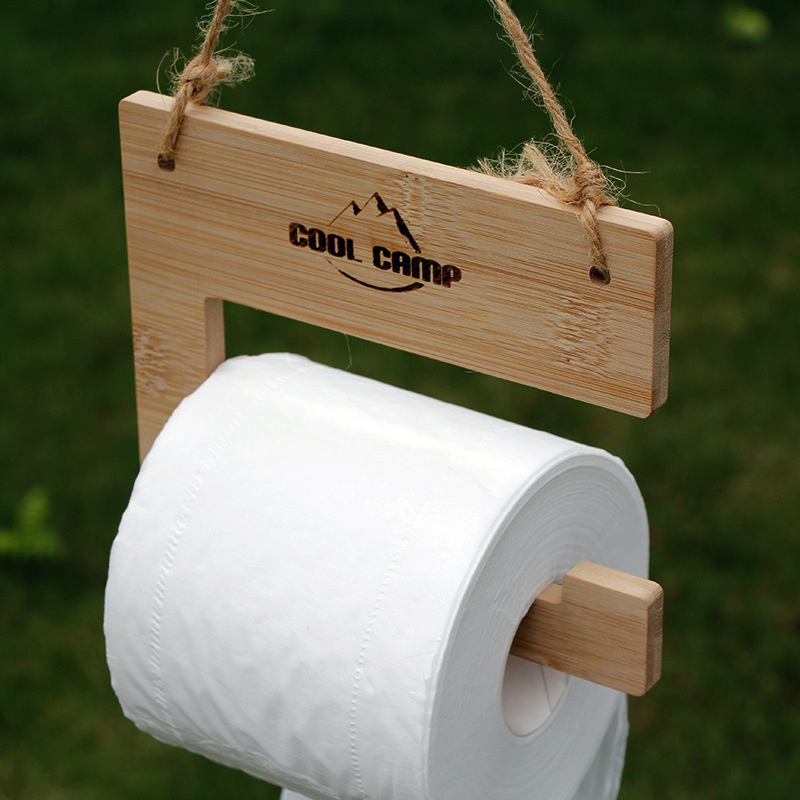 Giá Treo Khăn Giấy Cuộn Bằng Gỗ Đa Năng Thiết Kế Mới Tiện Lợi Dễ Sử Dụng Cho Dã Ngoại
