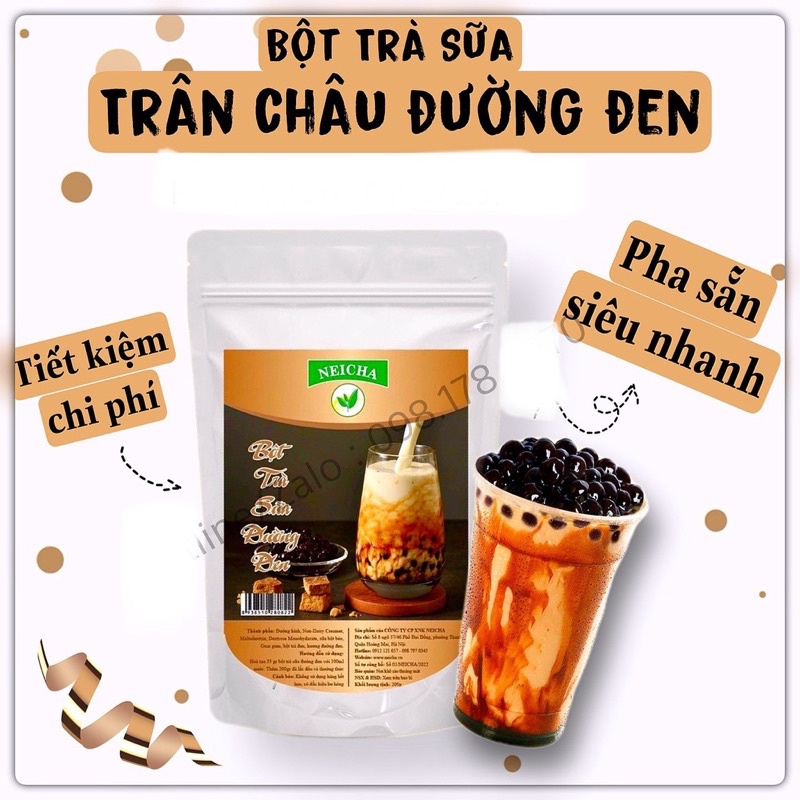 Bột trà sữa pha sẵn Neicha 1kg các vị /