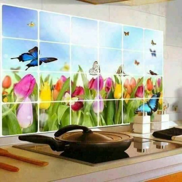 TRANH DÁN BẾP CÁCH NHIỆT 3D