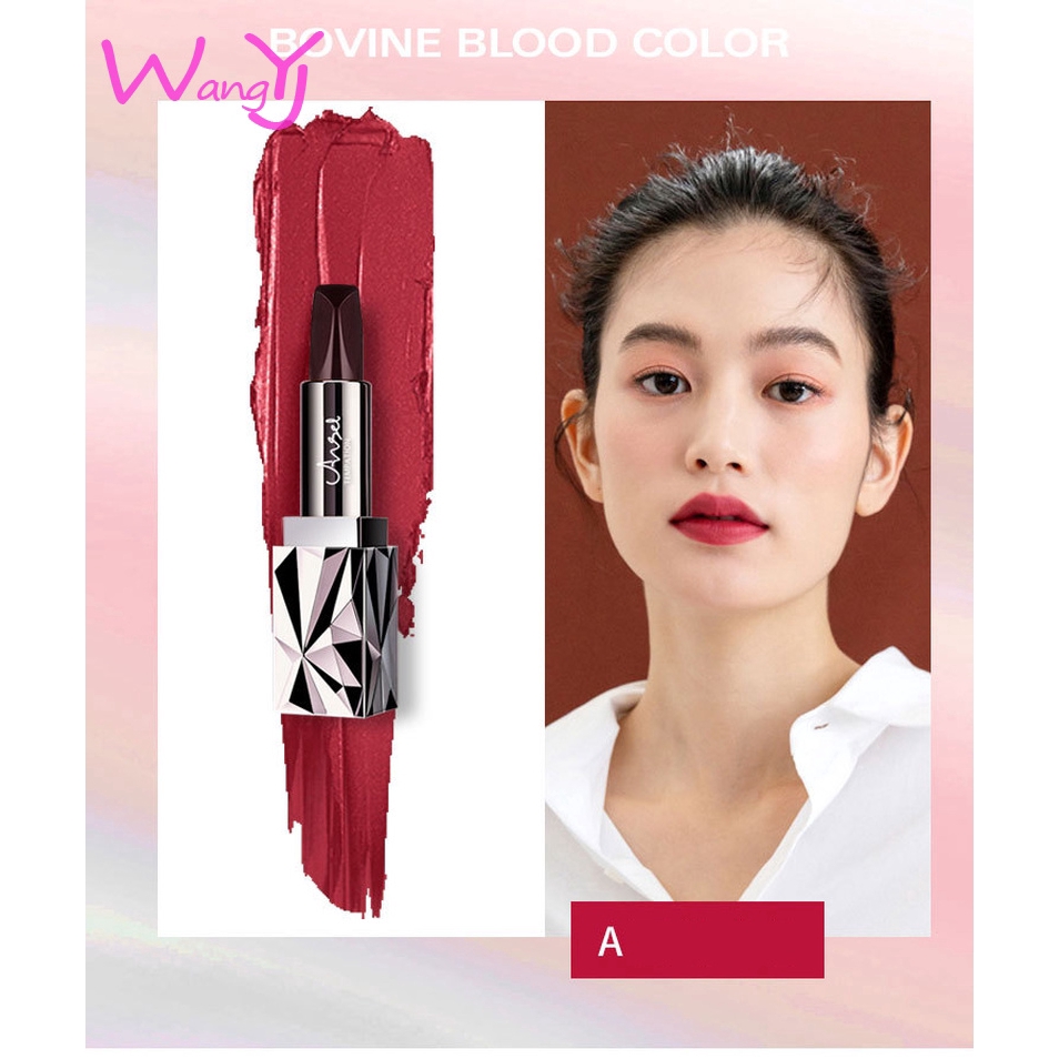 Son Lì Ba Màu Tùy Chọn Hình Viên KIm Cương Trang Điểm Chuyên Nghiệp