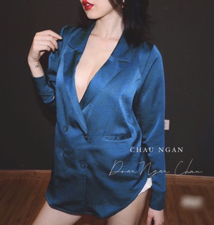 ÁO SƠMI LỤA CỔ VEST (KÈM VIDEO HÌNH THẬT)