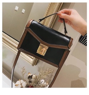 Túi xách da phối 2 màu cực xinh