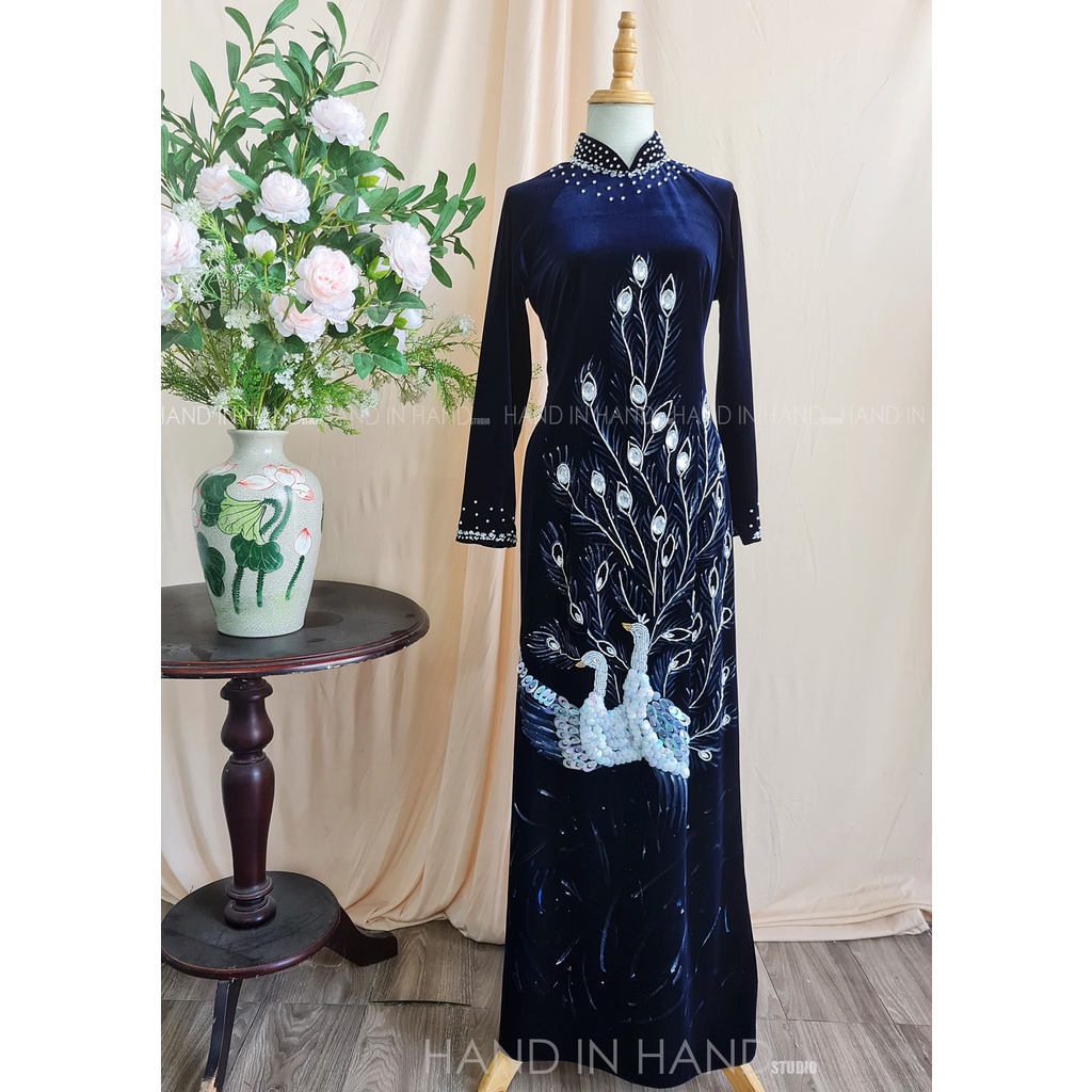 Áo dài trung niên - Mẹ - Bà sui - Hàng Thiết kế 019