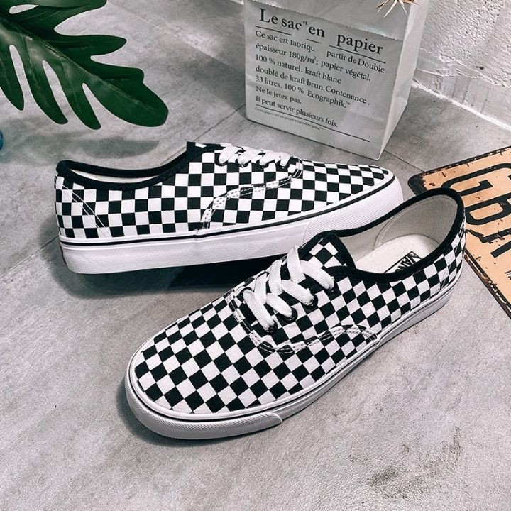 (Sale Cực Sốc) Giày Lười CARO⭐FREESHIP⭐Giày Vải Sọc Caro-Nam Nữ Unisex phong cách Hàn Quốc | BigBuy360 - bigbuy360.vn
