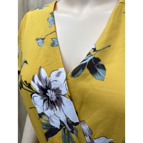 Đầm voan hoa 2 lớp