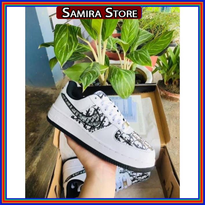 Giày AF1 dior đế xám đế đen Giày thể thao NIke_dio nam nữ - Hàng chuẩn Full Box Bill