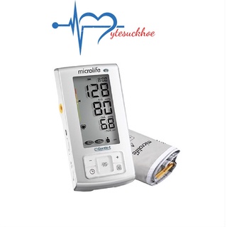 Máy đo huyết áp bắp tay microlife bp a6 basic điện tử cảnh báo đột quỵ