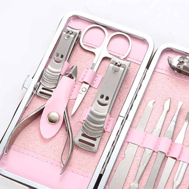 Sa Bộ 12 Dụng Cụ Chăm Sóc Móng Tay Chuyên Nghiệp Bằng Thép Không Gỉ