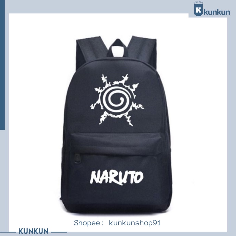 Balo Đi Học In Logo NARUTO Cá Tính Nữ Unisex