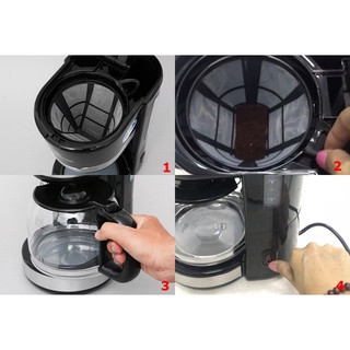 Máy pha cafe mini máy pha trà Bear CF-B06V2 600ml bảo hành 12 tháng