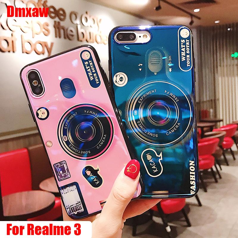 Ốp điện thoại hình máy ảnh có đệm đỡ cho Oppo Realme3/3Pro A3s/83/7 F3/9/11/11Pro R15Pro
