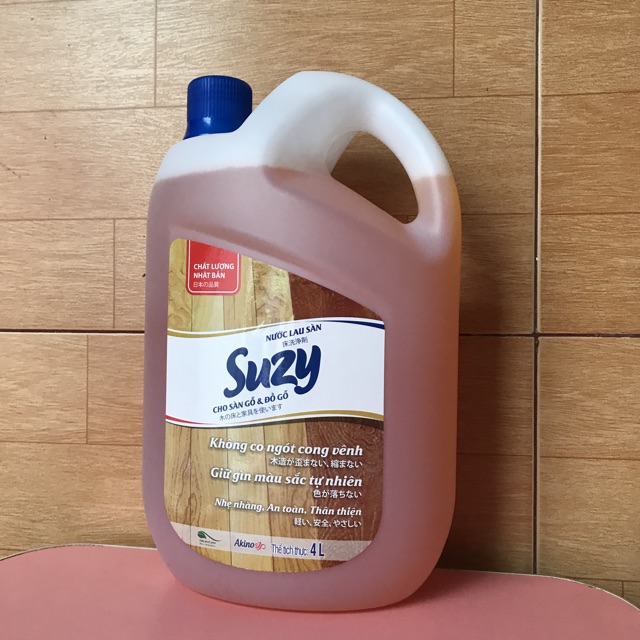 Nước lau sàn gỗ SUZY 4l chất lượng nhật bản