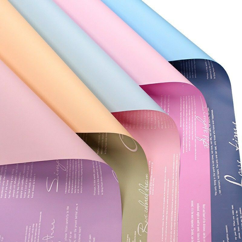 GIẤY GÓI HOA 2 MẶT KHÔNG THẤM NƯỚC ,XẤP 20 TỜ