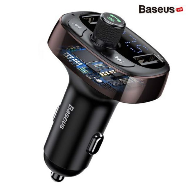 Bộ tẩu sạc đa năng trên xe hơi BASEUS S09 T-Typed Wireless MP3 Car Charger