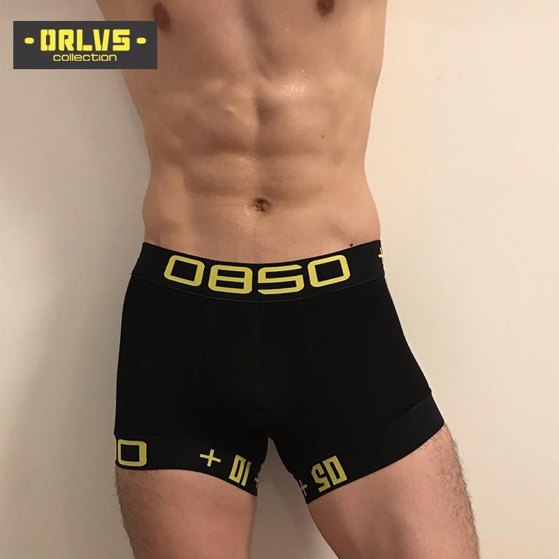 ORLVS Quần lót boxer thoáng khí gợi cảm cho nam Bs3514