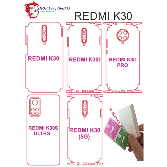 Redmi 30 miếng dán Ppf mặt sau chống va đập tốt nhất
