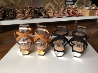 Sandal zara gót xéo 3p