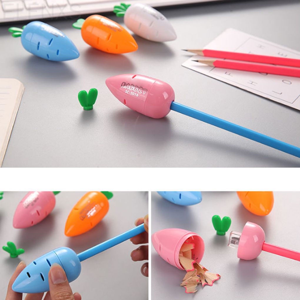 Dụng cụ mài dao bằng nhựa hình củ cà rốt dễ thương